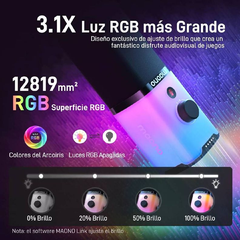 Microfono Maono PD100X RGB-6