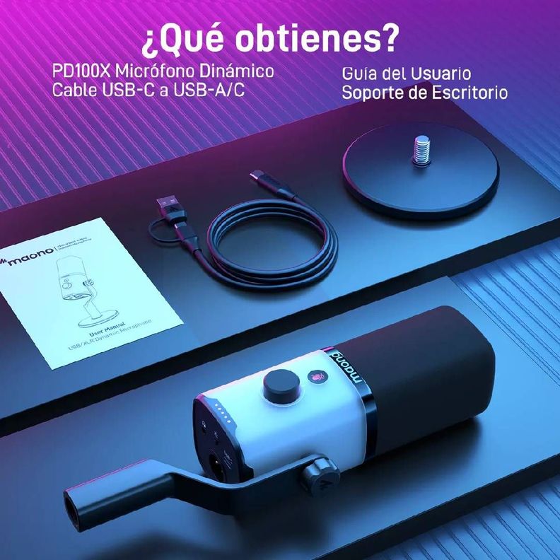 Microfono Maono PD100X RGB-7