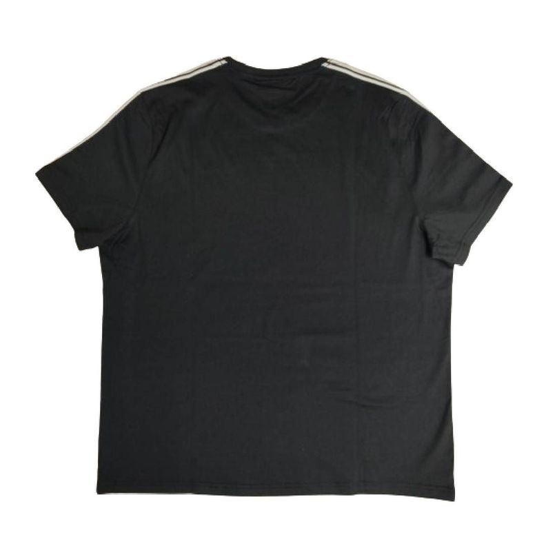 Polera MK Negra Cuello Redondo Lineas Blancas Talla Xl-1