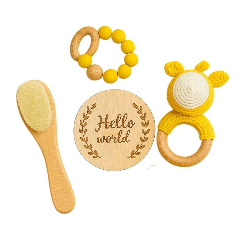 Regalo Baby Shower o Nacimiento Hello World Jirafa-1