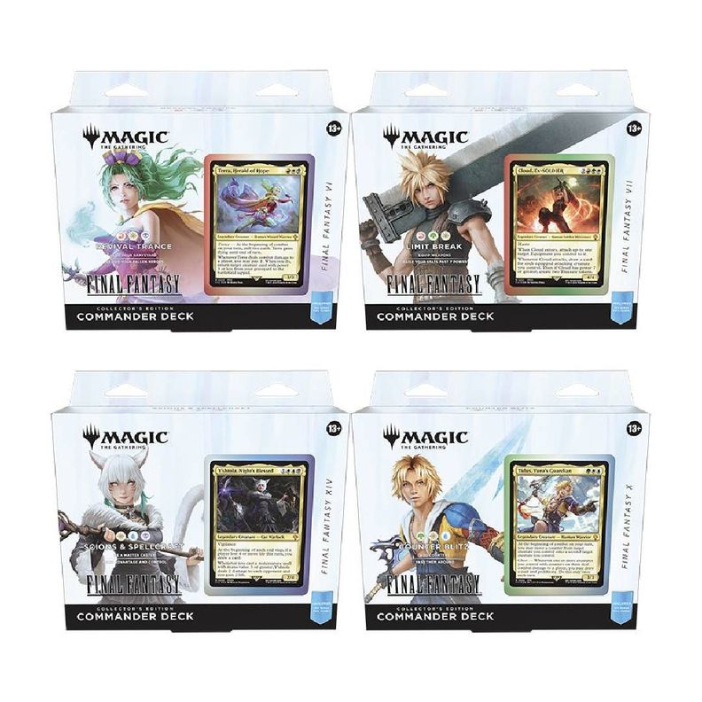 Pack X4 MTG: Final Fantasy Commander Deck Collector Edition