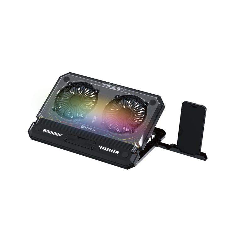 Base de Notebook Fantech NC21 Black RGB Negro