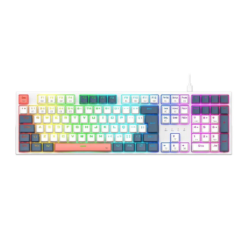 Teclado Redragon TRUNDLE K668WBO-RGB-0