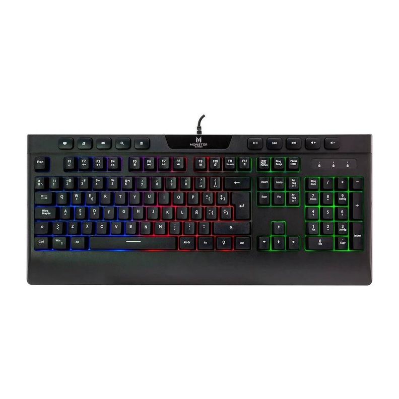 Teclado Gamer Monster Games Inception Membrana USB-0
