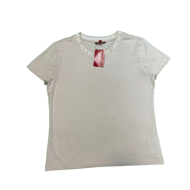 Polera Mujer Rosada Talla L Guess-0