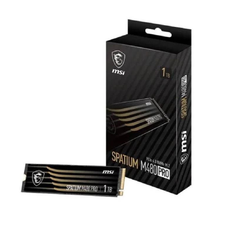 Disco Duro SSD MSI SPATIUM M480 PRO PCIe 4.0 NVMe M.2 - 1 TB-0