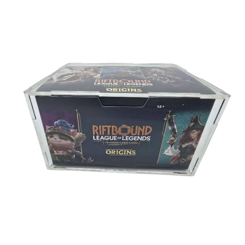 Caja Acrilica Protector de Booster Box Riftbound 15x12x8.5cm