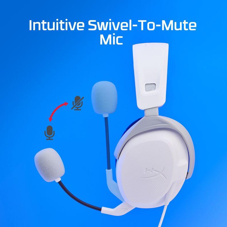 Audifonos Gamer HyperX Cloud Stinger Blanco 2 PS5 - PS4-5