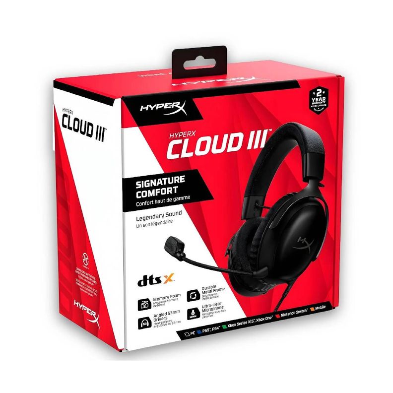 Audífonos Gamer HyperX Cloud III Black-2