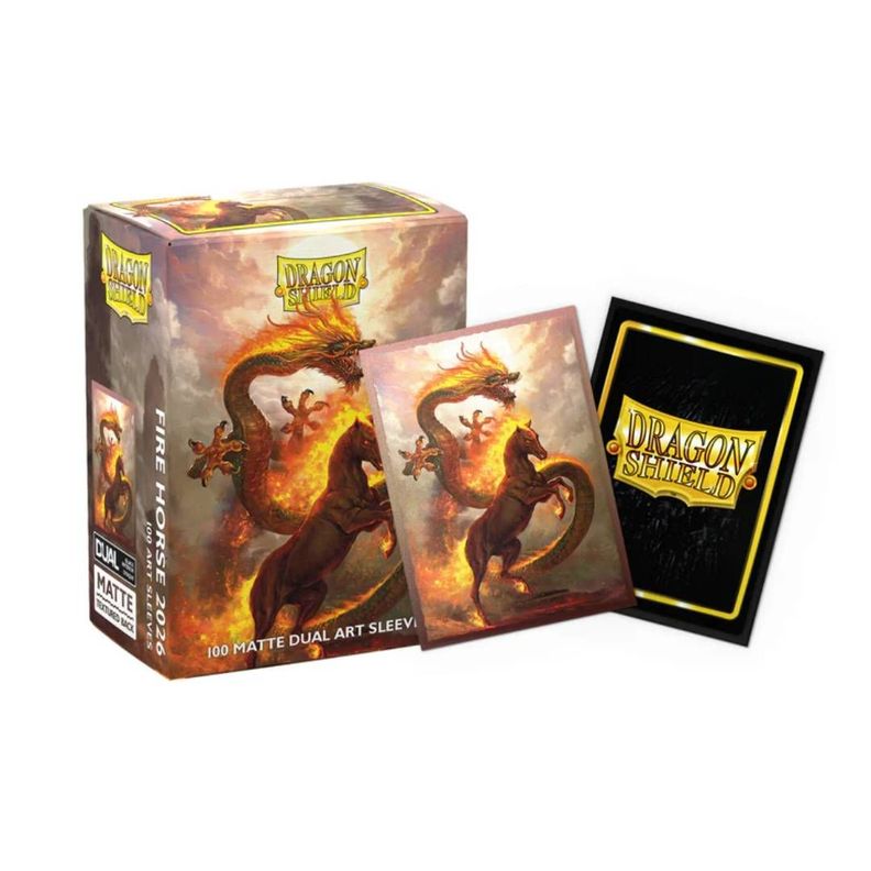 Protector Dragon Shield Std Dual Matte Art Fire Horse 2026