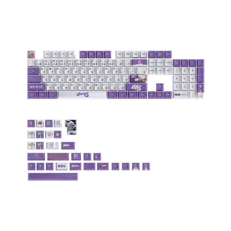 KeyCaps Fantech ACK03 OP One Piece GEAR5 Blanco