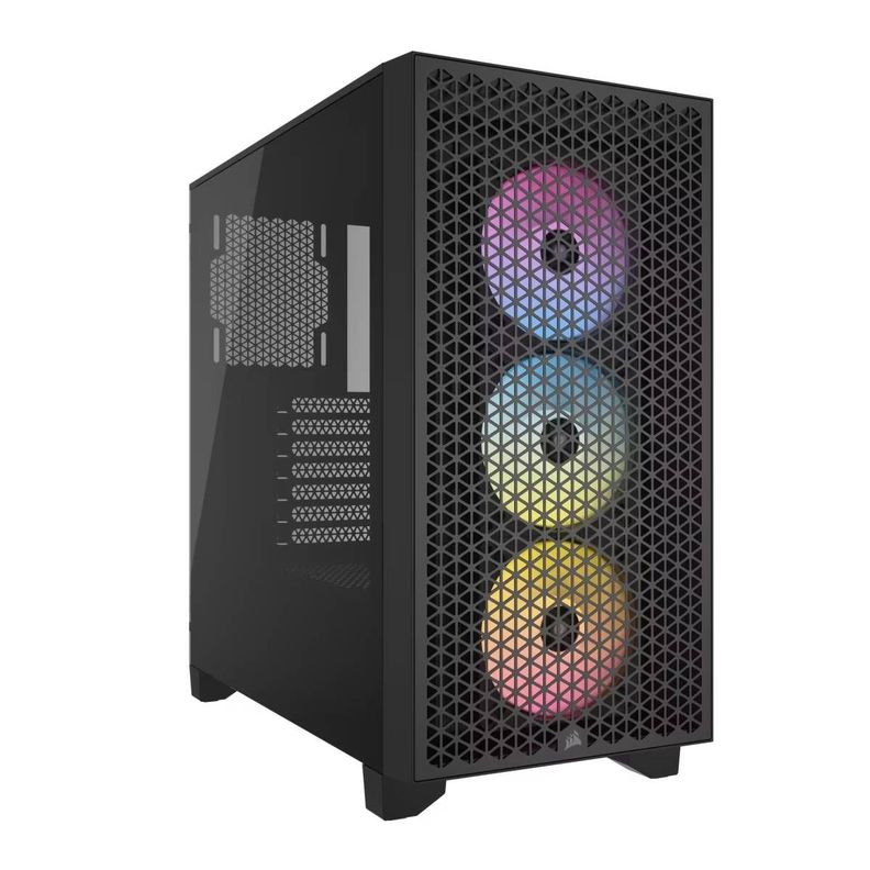 Gabinete Corsair 3000D RGB Airflow Vidrio Negro-0