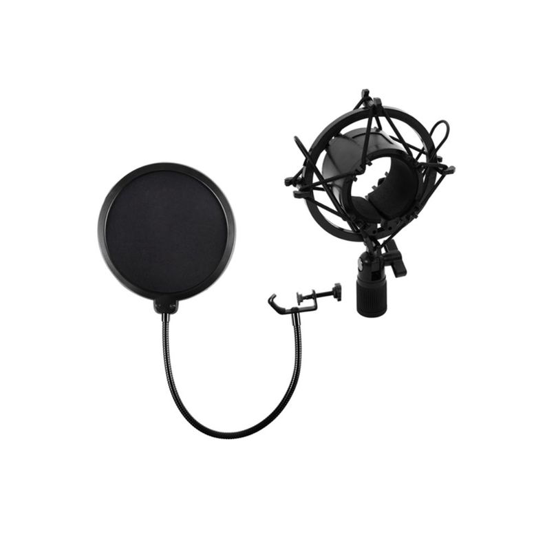 Kit Studio Microfono Condensador Philco soporte c Filtro-2