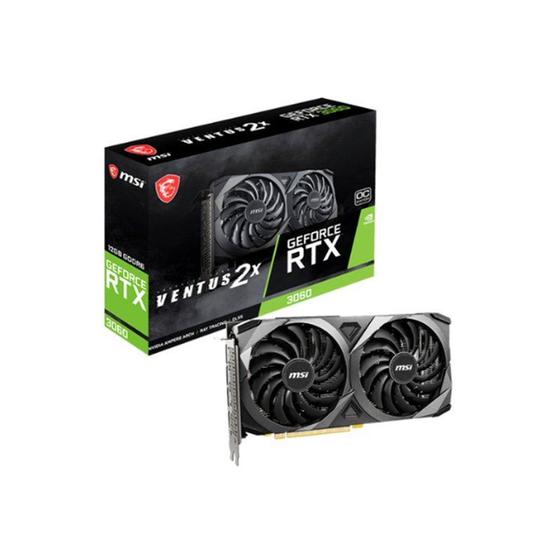 Tarjeta de Video MSI Super Ventus 2X RTX 3060 12GB OC-0