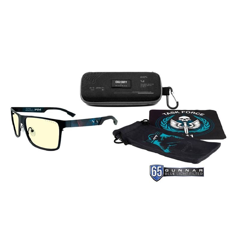Lentes Gamer GUNNAR Call of Duty Covert Black Blue Amber-2