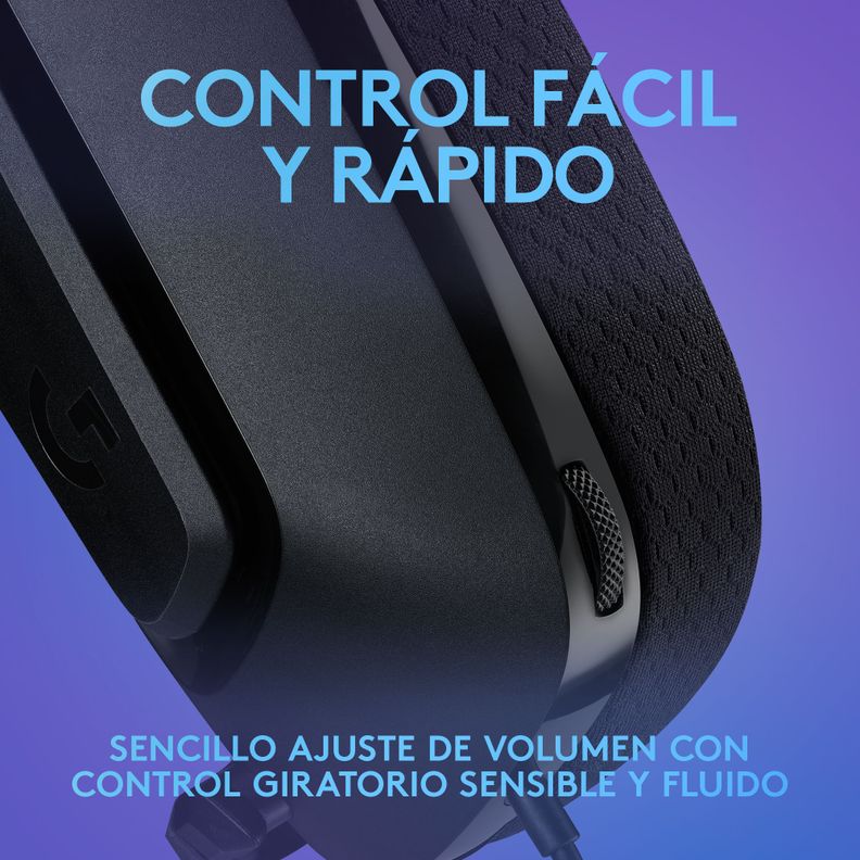 Audifonos Gamer Logitech G335 Negros Jack 3.5mm-6