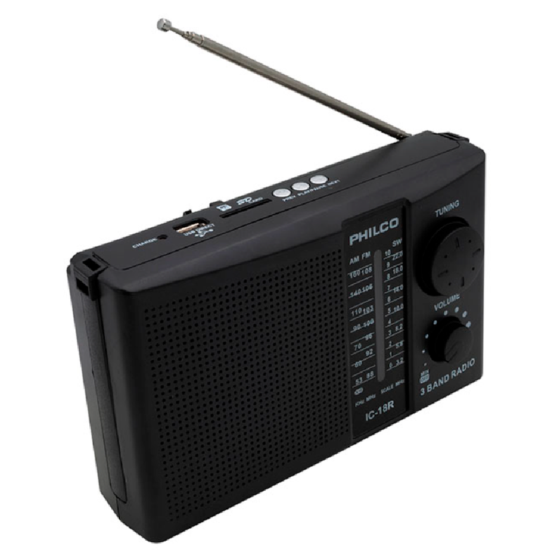 Radio PHILCO IC 18-R Multibanda Recargable AM FM SW-0