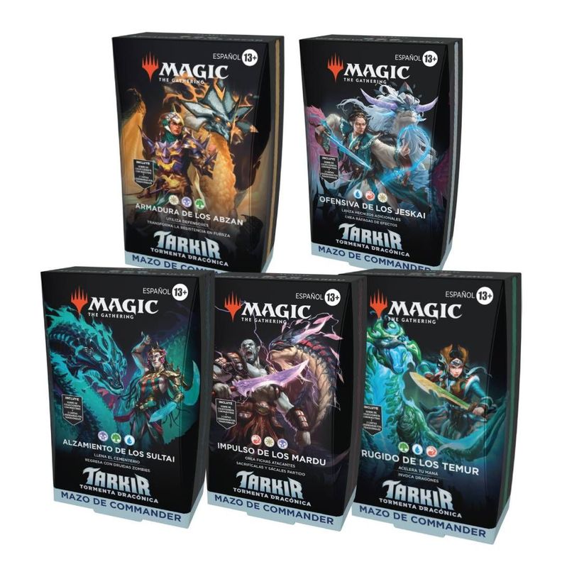 Pack X5 MTG Tarkir: Tormenta Draconica Mazo de Commander ESP-0
