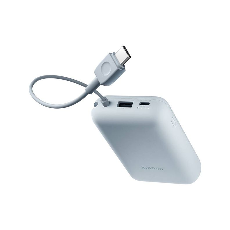 Power Bank Xiaomi 10.000 mAh Cable Integrado Azul-2