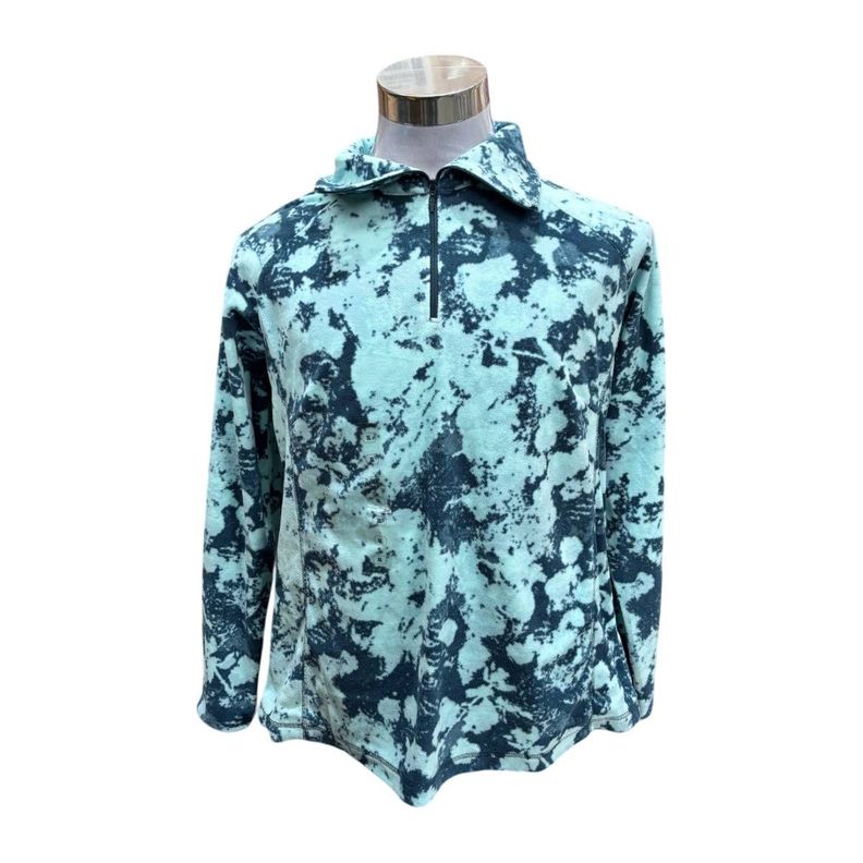 Polerón Columbia Mujer Tie-Dye Verde con Menta - Talla M-1