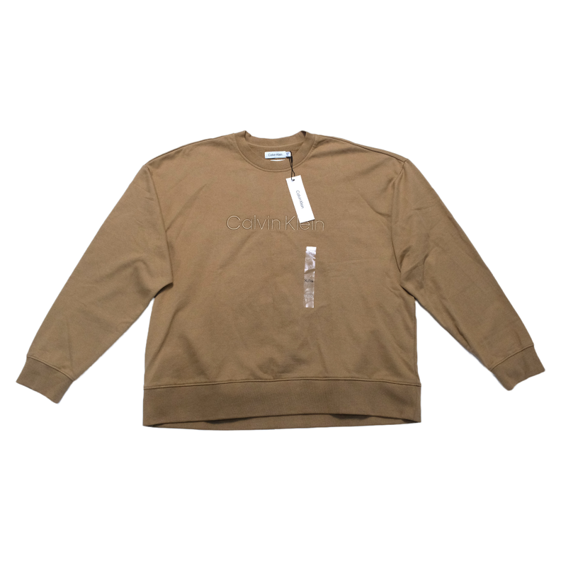 Poleron Hombre Calvin Klein Clasico Cafe Talla XL-0