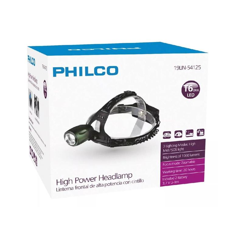 Cintillo LED Philco Tpo creebat 18650X2-2
