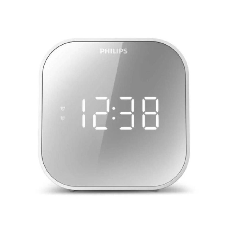 Radio Reloj Philips TAR4406 FM/USB Bivolt Blanco-1