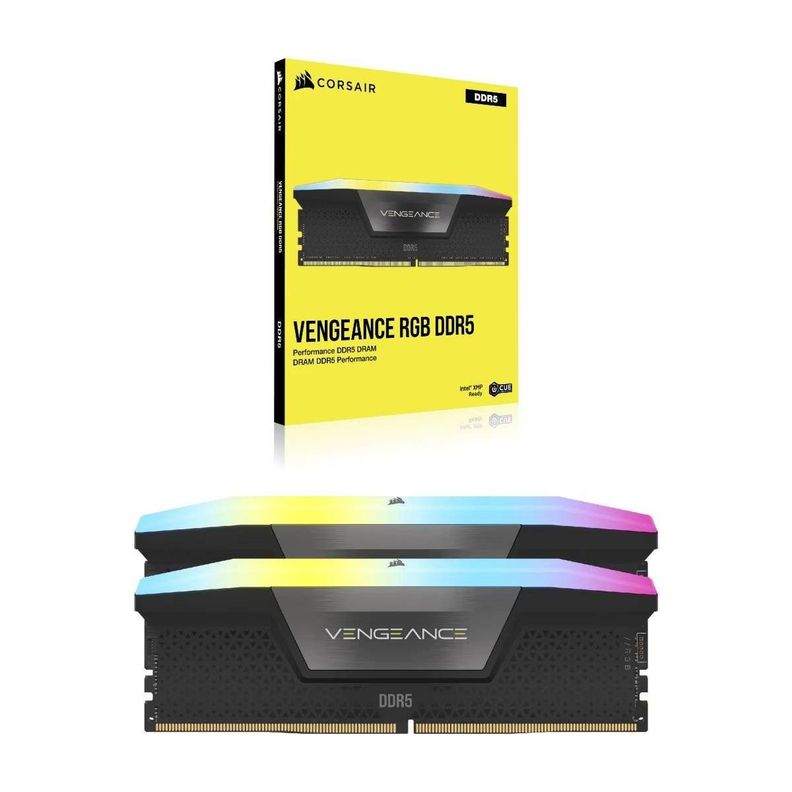 Memoria RAM Corsair RGB Vengeance 32GB 2X16GB DDR5 5200mhz-2
