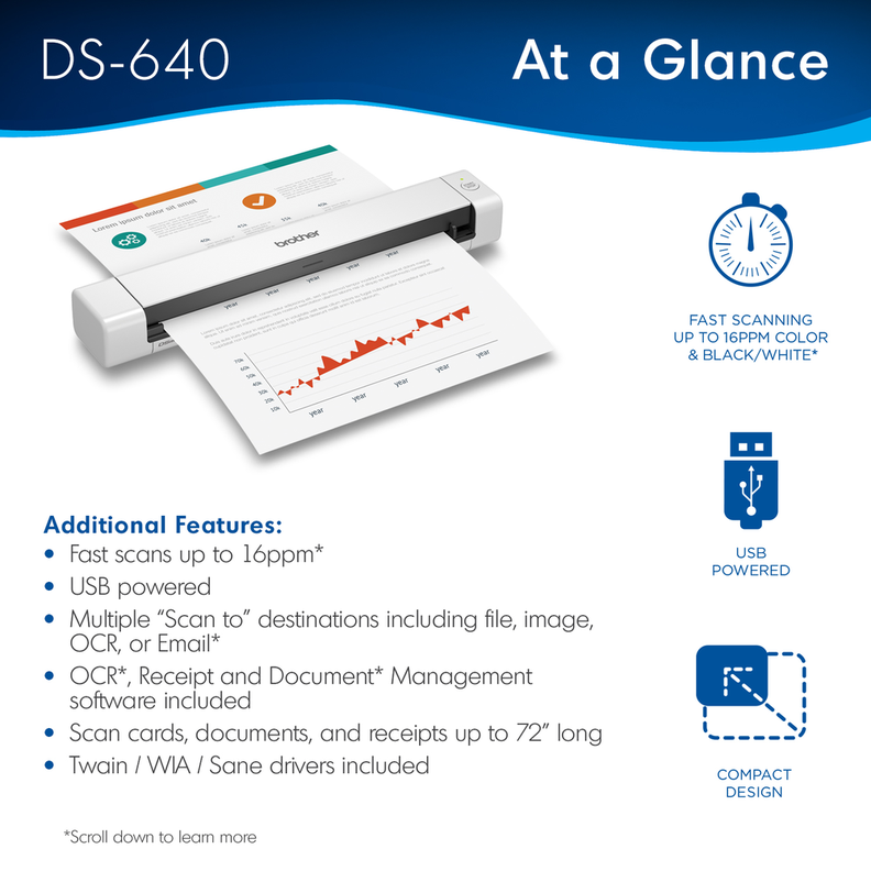 Escaner Brother DS640-4