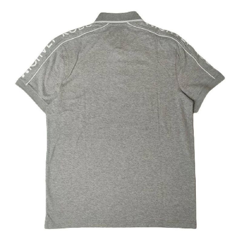Polera MK Gris Con Cuello Linea Blanca Talla S-1