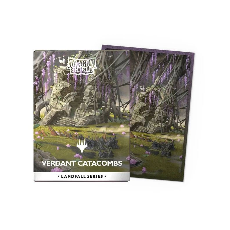 Protector Dragon Shield Matte MTG Landfall Verdant Catacombs