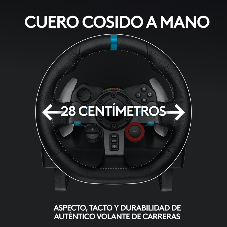 Volante Gamer c/ Pedales Logitech Force racing G29 PS3 PS4.-4