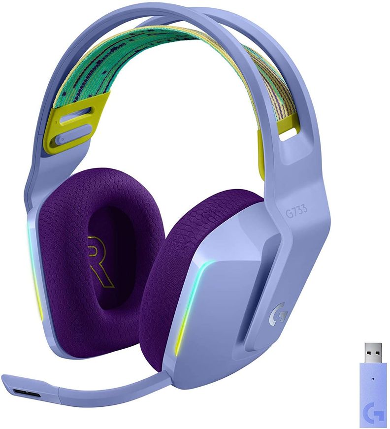 Audífonos Logitech G733 Lightspeed Wireless RGB LILA-0
