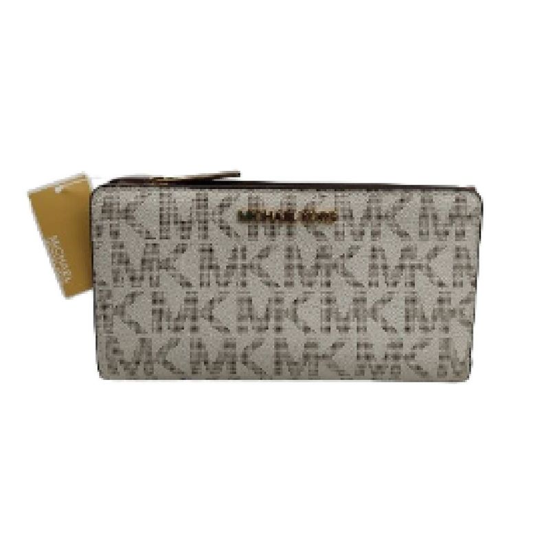 Billetera Mk Blanca Con Logo-1