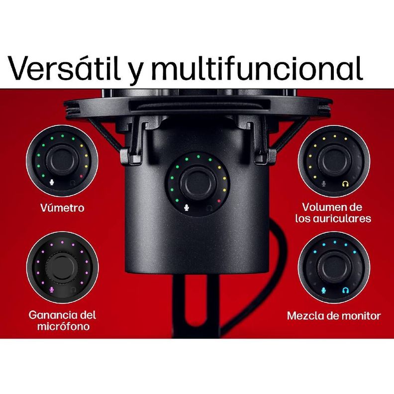 Microfono HyperX Quadcast 2 S Negro-5