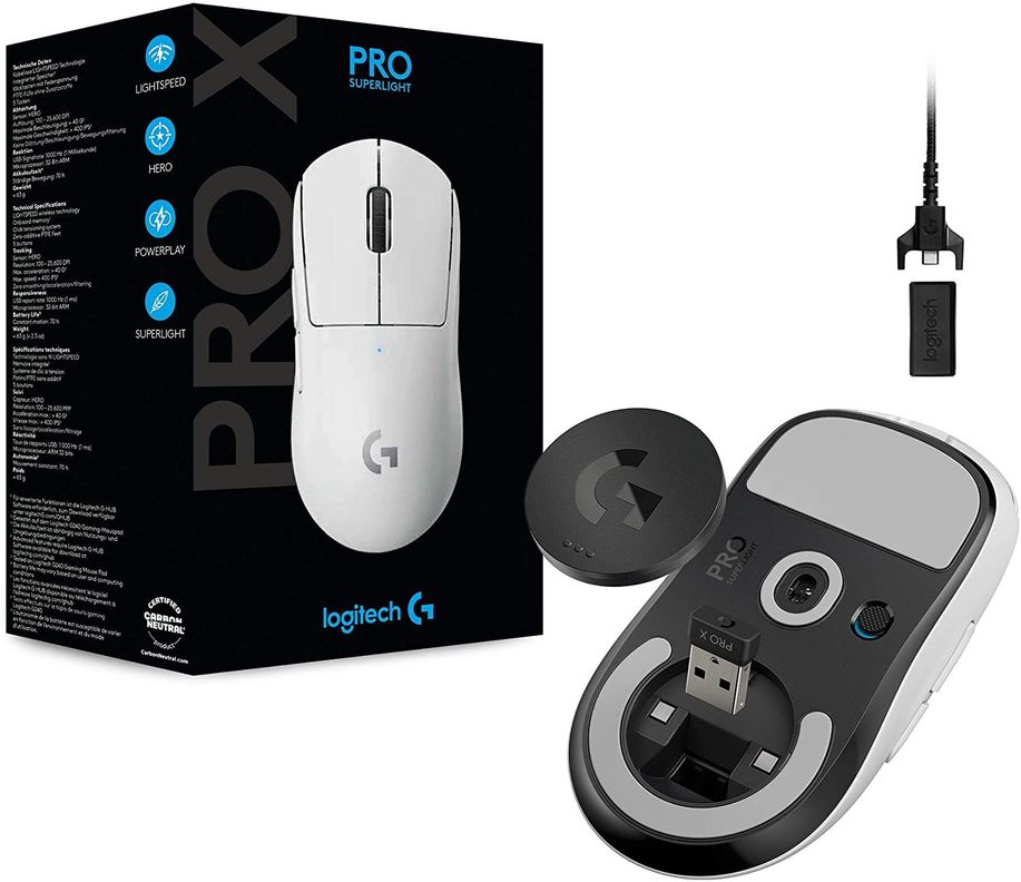 Mouse Gamer Logitech PRO X Superlight Wireless 25k Blanco-7