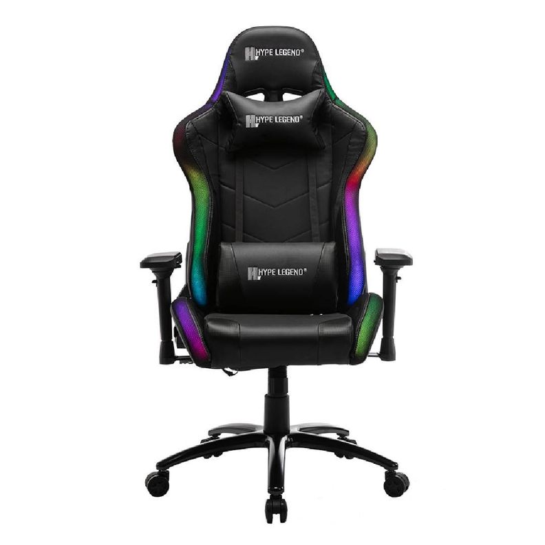 Silla Gamer Hype Legend Intense Evil Negra RGB-0