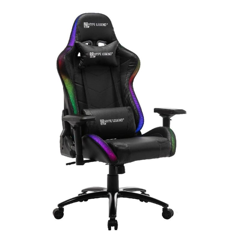 Silla Gamer Hype Legend Intense Evil Negra RGB-1