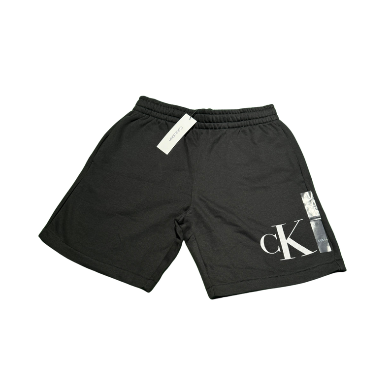 Short Calvin Klein negro con logo en blanco talla M-1