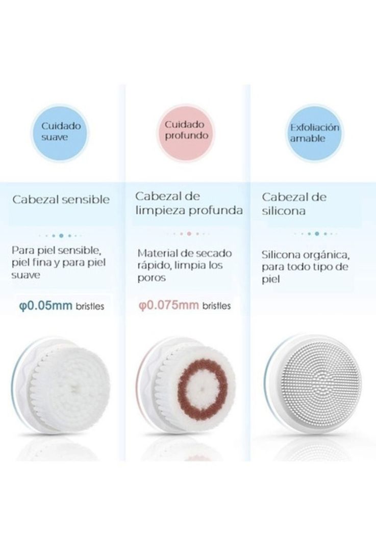 Cepillo para skin care, cuidado de la piel y limpiador facial 3 en 1-2