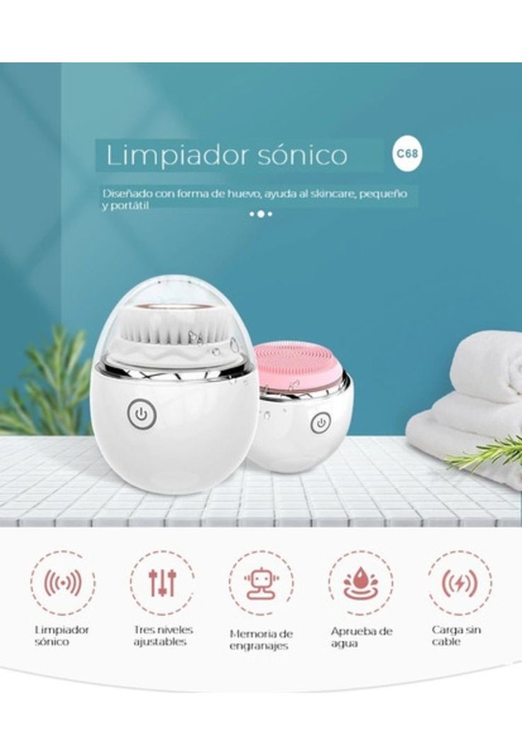Cepillo para skin care, cuidado de la piel y limpiador facial 3 en 1-5