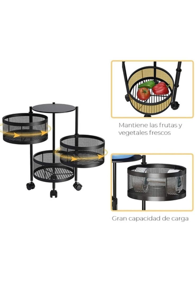 Frutera y verdulera de cocina 3 pisos-2