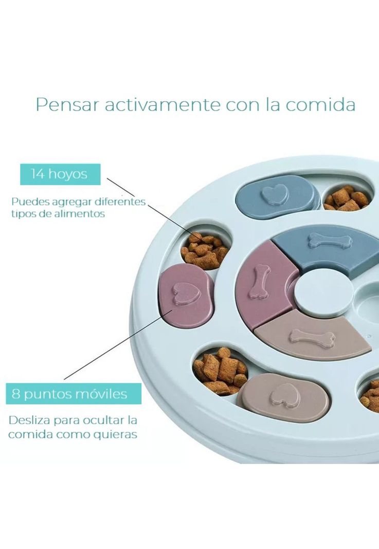 Plato de comida para perros rompecabezas-3