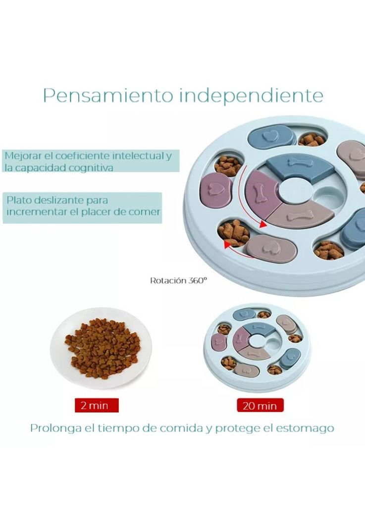 Plato de comida para perros rompecabezas-4