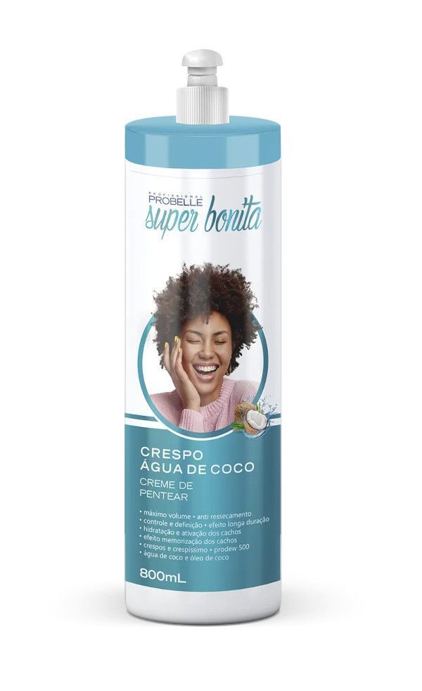 CREMA DE PEINAR CRESPO AGUA DE COCO SUPER BONITA 800 ML-0
