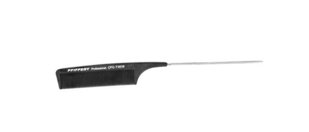 PEINETA CARBONO COLA RATÓN METALICA PFIFFERY-1