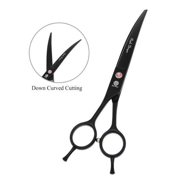 TIJERA DE PELUQUERIA CANINA 7.0" CURVA PURPLE DRAGON-1
