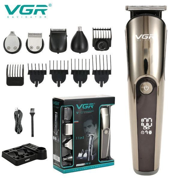 TRIMMER CON ACCESORIOS 11 EN 1 V-107 VGR-2