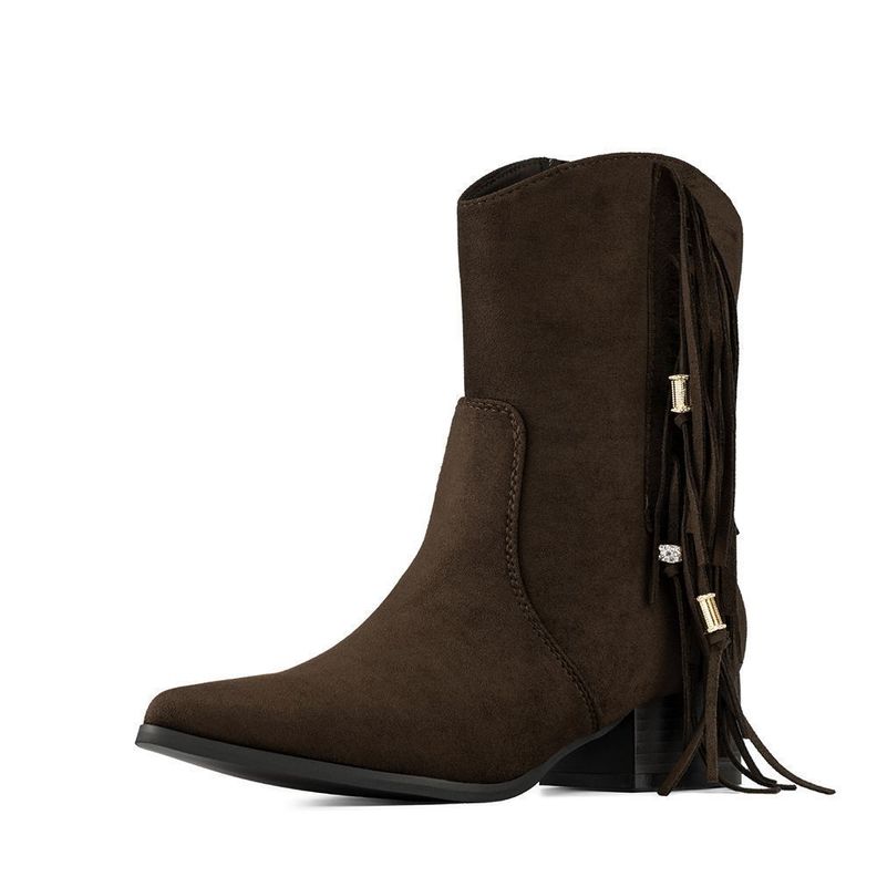 Botin Taco Mujer Casual PU Textil Weide CZY661