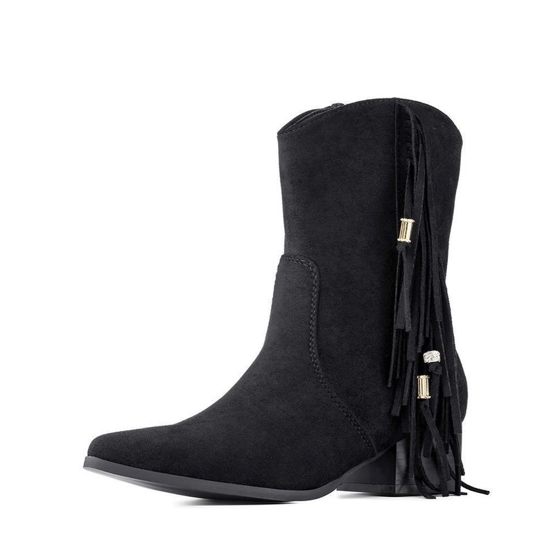Botín Taco Mujer Casual PU Textil Weide CZY661